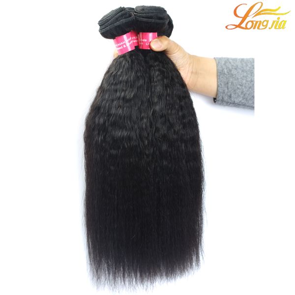 

высокое качество человеческих волос пучки яки прямые бразильские волосы ткет расширение реальные девственные индийские малайзийские перуанск, Black