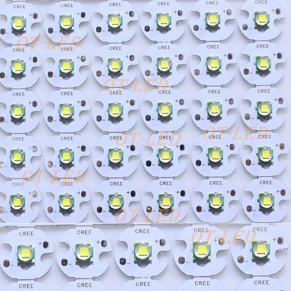 

wholesale- 5pcs cree xml xm-l t6 led u2 10w white high power led emitter diode with 12mm 14mm 16mm 20mm pcb for diy