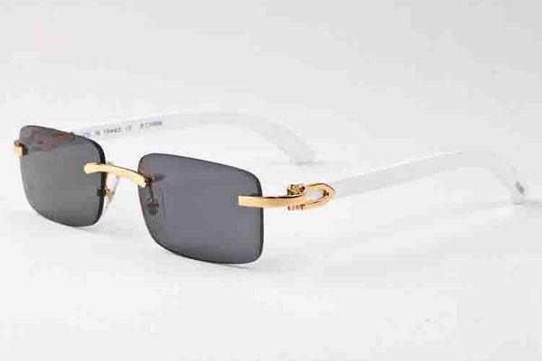 

New White Buffalo Horn Sunglasses Men Gafas Coating Sun Glasses Women Sports Vintage Bamboo Wood eyeglasses eyewear Uv400 Oculos De Sol