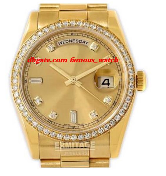 

new fashion luxury original box mens unworn watch 118348 box & papers one year automatic mechanical 39mm man watch wristwatch, Slivery;brown