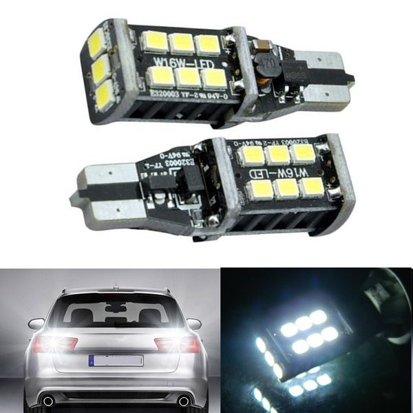 

car auto super white 15smd t15 led universal canbu error brake light bulbs 12v dc