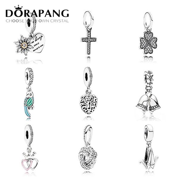 DORAPANG 925 Sterlingsilber-Familie Dad Mom Charme-Korn-Anhänger Collocation Armband DIY Armband Schmuckfabrik Großhandel