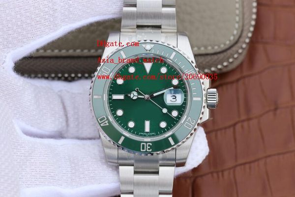 

Factory upplier luxury aaa brand wri twatche apphire 40mm 116610lv hulk ceramic green dial bezel automatic men men 039 watch watche