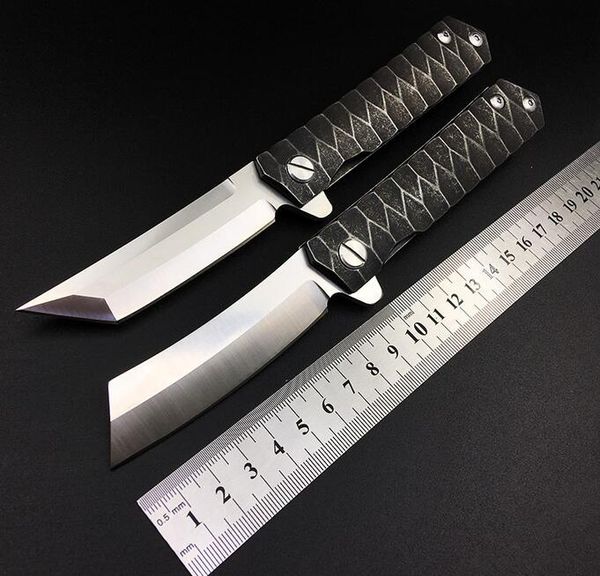 Neues Flipper-Messer, Survival-Klappmesser, D2-Griff aus satiniertem Klingenstahl, EDC-Tasche, schnell zu öffnende Messer, Kugellager-Unterlegscheibe aus Schloss