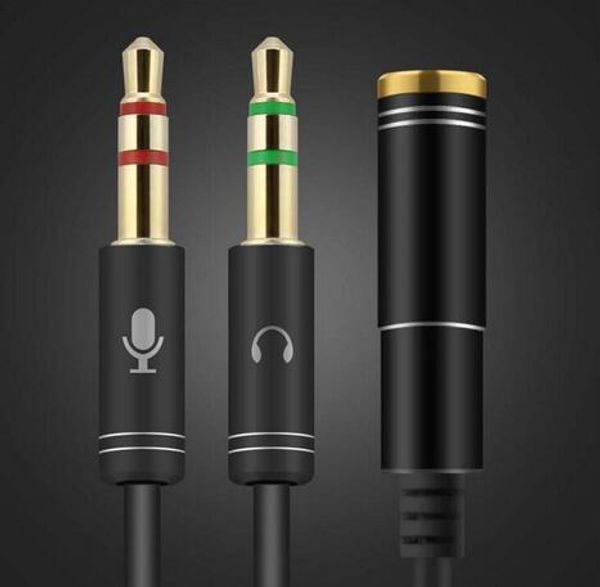 

networking cables connectors combo 3.5mm audio converter plug mic y line splitter extension cable headphone + mic adapter spot