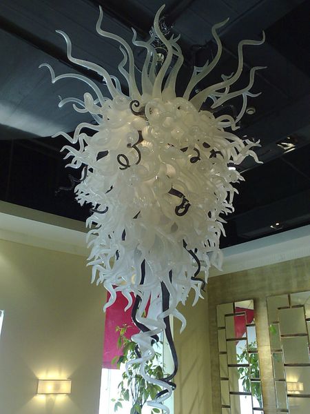 

100% hand blown borosilicate glass chandelier light art deco glass home decor led bulbs chandelier modern ceiling lamps