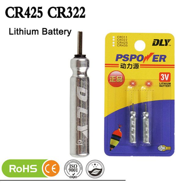 

wholesale- 10pcs/lot cr425 lithium pin battery night fishing float luminous floats battery flotador pesca fishing tackle tools accessories