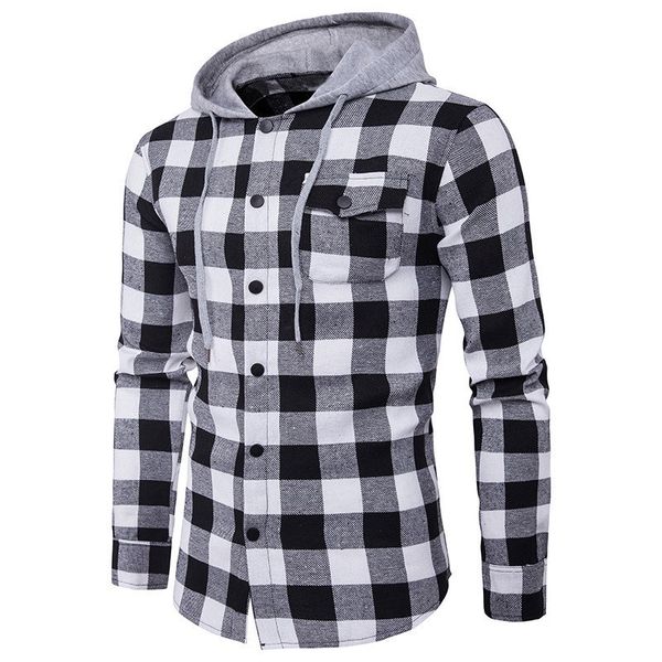 camisa con capucha hombre