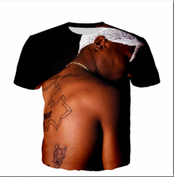 

fashion mens/womens 2pac funny 3d print casual t-shirt abcq047, White;black