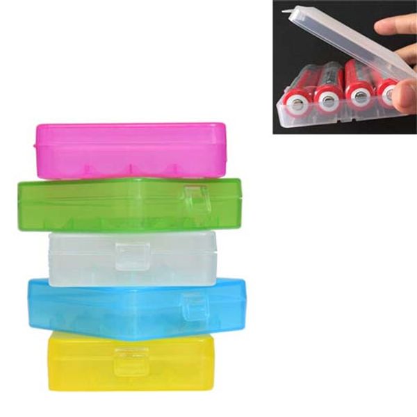 

Free DHL,2016 New Battery Storage Box Case White for 4*18650 18350 16340 CR123A 123A batteries
