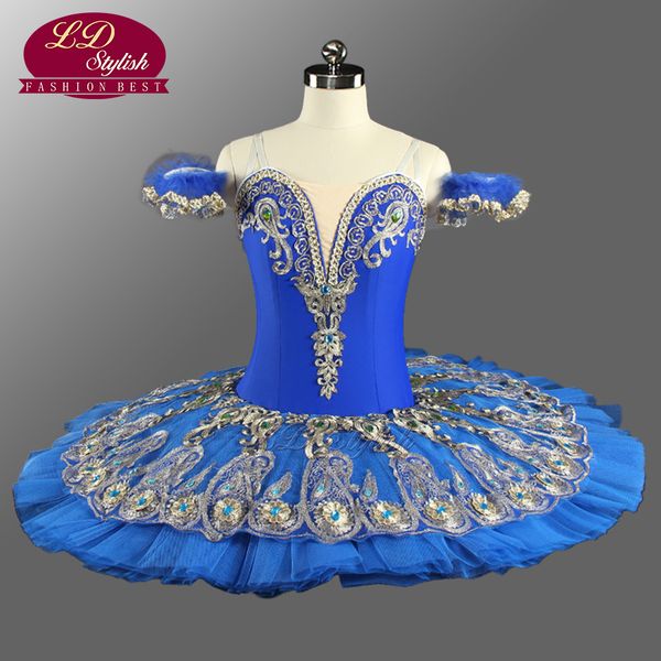 

raymonda professional ballet tutus blue princess florina classical pancake tutu costumes professional ballet tutu blue ld0075, Black;red