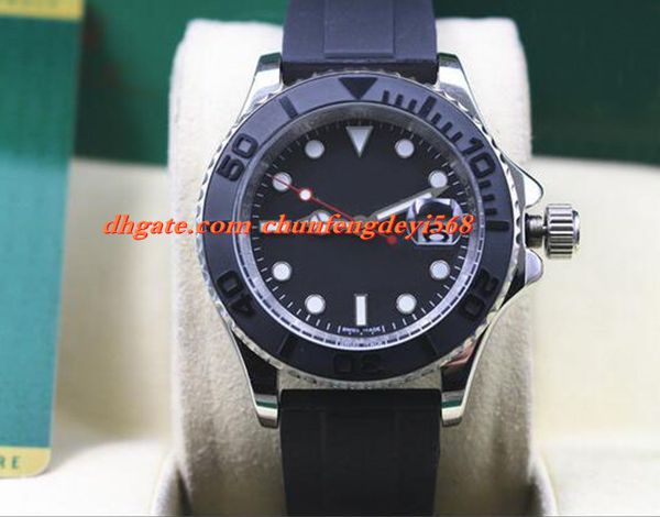 

Fashion 2017 New In Box 40mm Black Dial 18kt White Gold 116655 Automatic Movement Men Watches Top Quality