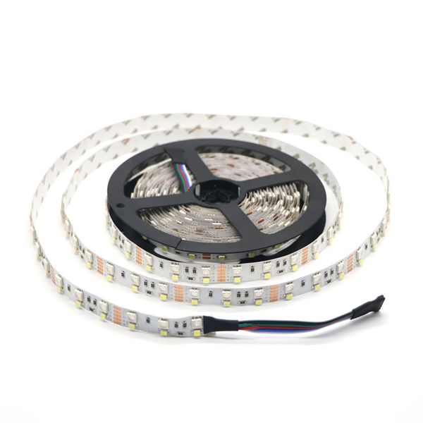 

nonwaterproof double row rgbw rgbww led strip 5050 rgb + 2835 white / warm white dc12v 120leds/m