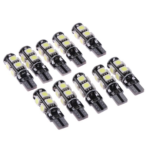 

10шт LED интерьер автомобиля огни W5W 194 T10 5050 декодирования лампа 9SMD автомобилей ство