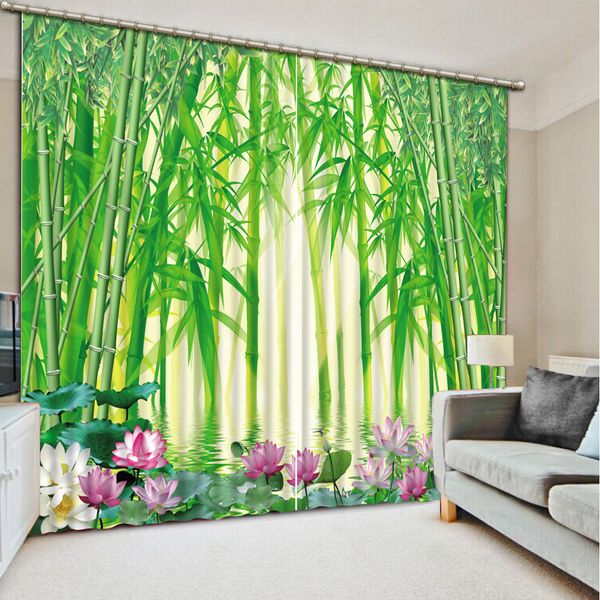

new custom 3d beautiful bamboo custom curtain fashion decor home decoration for bedroom