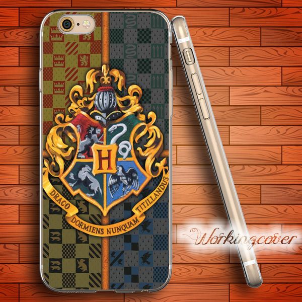 

capa harry potter badge soft clear tpu case for iphone 7 6 6s plus 5s se 5 5c 4s 4 case silicone cover