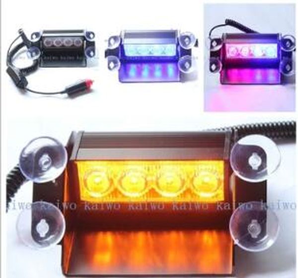 

dc10-30v 4w led car windshield warning lights,strobe lights,police dash emergency light