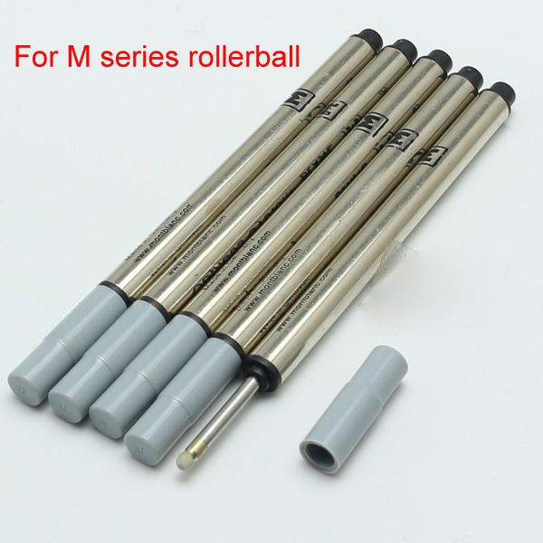 

5 Pcs/lot high Good quality MB Pen Refill rod cartridge Special for M series Rollerball pen black ink recharge Office stationery