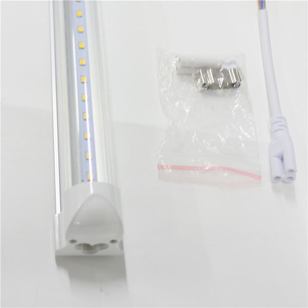T8 LED Tubes 160LM/W 8ft 6ft 5ft 40W AC85-265V Integrated Light PF0.95 SMD2835 Fluorescent Lamps 8 feet foot 250V Linear Bar Bulbs Accessories Direct Sale from Factory