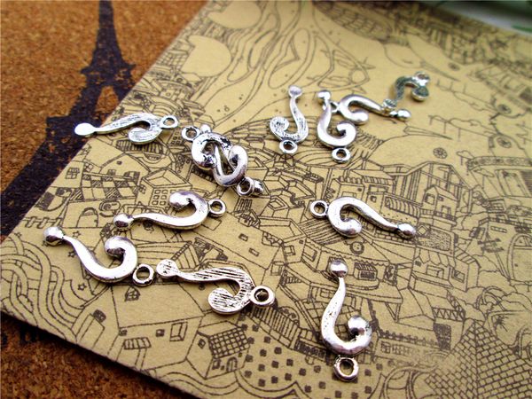 

180pcs question mark charms antiqued silver tone question mark charm pendants 18x7mm, Bronze;silver