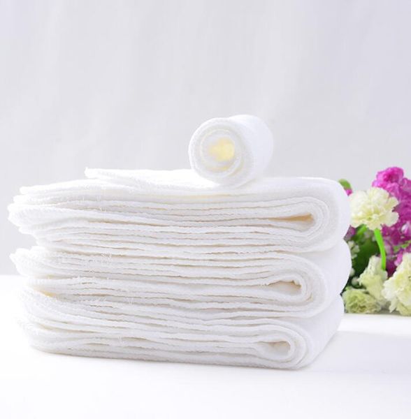 

100pcs baby 3 layers ecological cotton reusable nappies diapers no fluorescent inserts changing pads diaper nappy liners ytnk003