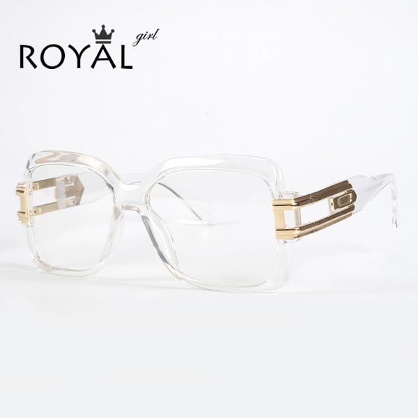 

wholesale- royal girl oversize women glasses acetate clear frame eyeglasses frames optical frame ss027, Silver