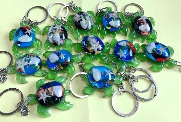 

12 yqtdmy keychain green turtle fashion popular style jewelry, Slivery;golden