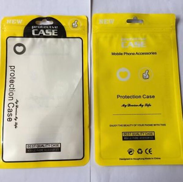 

zip lock plastic zipper bag retail package box opp bag for iphone xs max 8 7 plus samsung s8 s9 phone case leather cover
