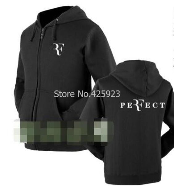 

wholesale- roger federer zipper sweatshirt size s~xxxl autumn and winter clothing for men women jacket, Black