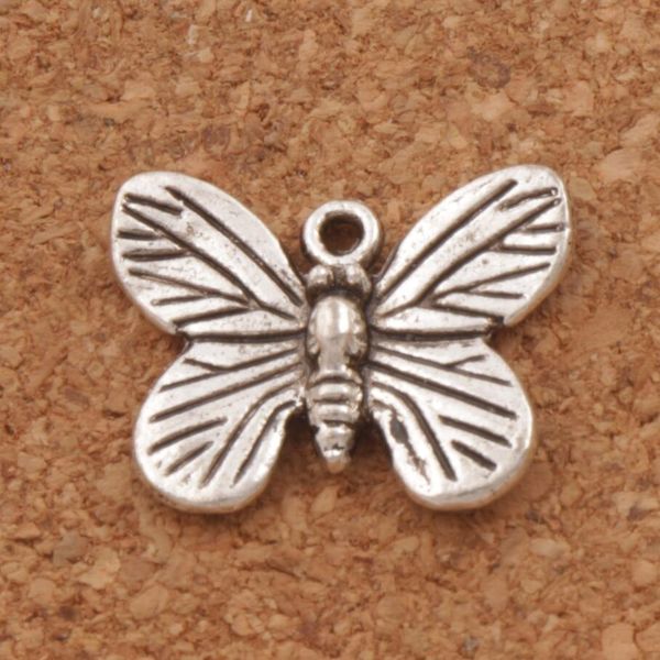 

monarch butterfly spacer charm beads 110pcs/lot 17.7x14mm antique silver pendants jewelry diy l1120, Bronze;silver