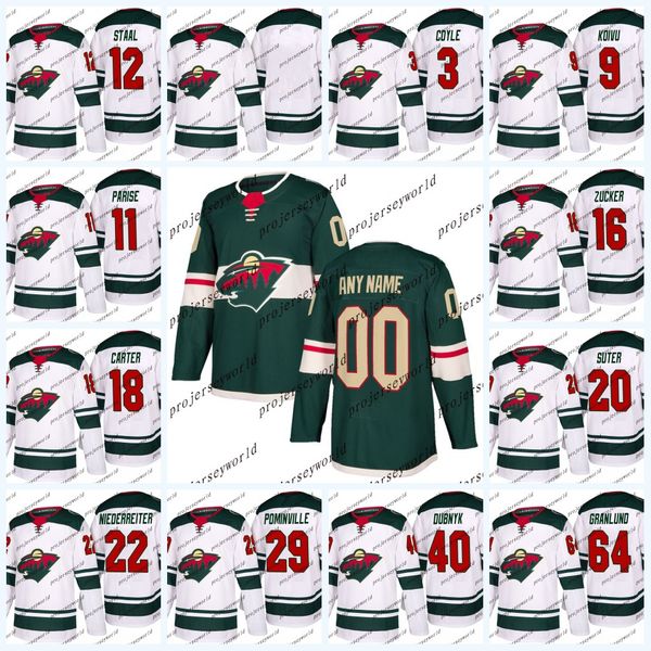 

Minnesota Wild Jerseys Mens' 2017-2018 Season 26 Daniel Winnik 40 Devan Dubnyk 19 Luke Kunin 18 Cal o'Reilly 20 Ryan Suter Hockey jerseys