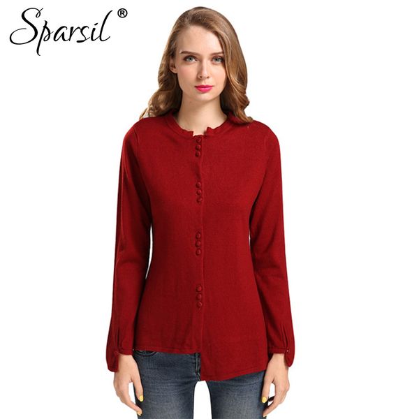 

wholesale- sparsil women asymmetry design wool cardigan sweaters long sleeve slim knitted sweaters fashion roud collar outwear, White;black