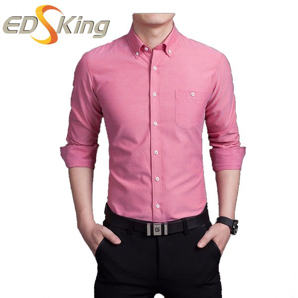 

wholesale- new arrival 2016 mens long sleeve dress shirts chemise vetement homme business plus size clothing man casual shirt, White;black