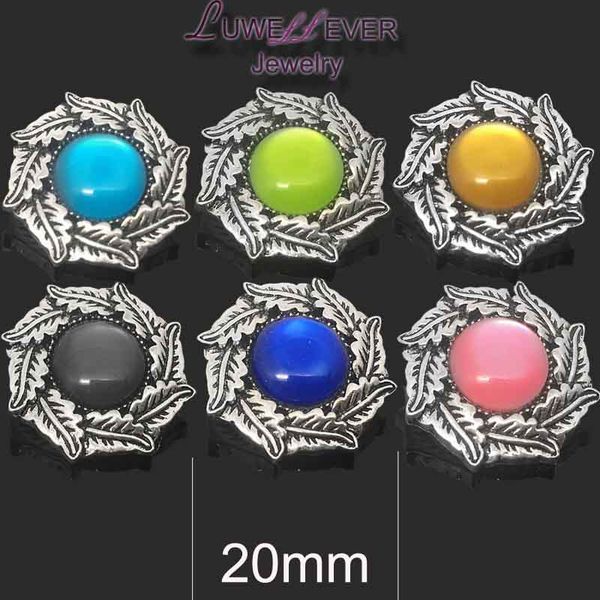 

flower w007 18mm 20mm rhinestone metal button for snap button bracelet necklace jewelry for women silver jewelry