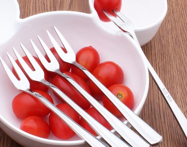 

sh304 fruit fork 304 stainless steel salad fork thickening dessert creative western cake fork tableware support custom and wholesale