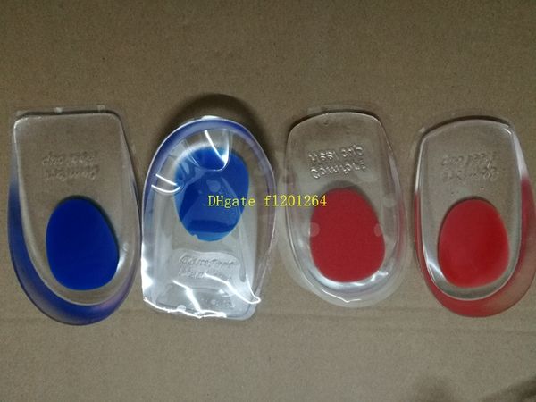 Fedex DHL Frete Grátis Silicone Gel Palmilhas Heel Pad Cuidados Com Os Pés Copos Para Homens Mulheres 100 pçs / lote (= 50 pares)