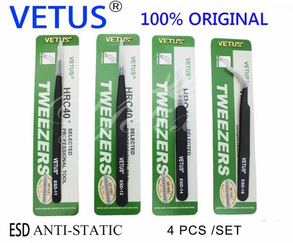 

wholesale-makeup profissional tweezers eyelashes lashes anti static tweezer tools for eyelash extension eyebrows stainless pincet vetus