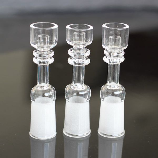 Prego Domeless Quartz Banger Bowls com 14,4 milímetros 18,8 milímetros Joint tanto homens como Disponível Feminino Rips vidro bong