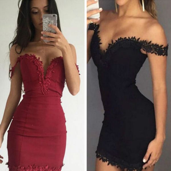 

2018 new women's summer bandage bodycon sleeveless evening party cocktail mini dress red & black cl115, White;black