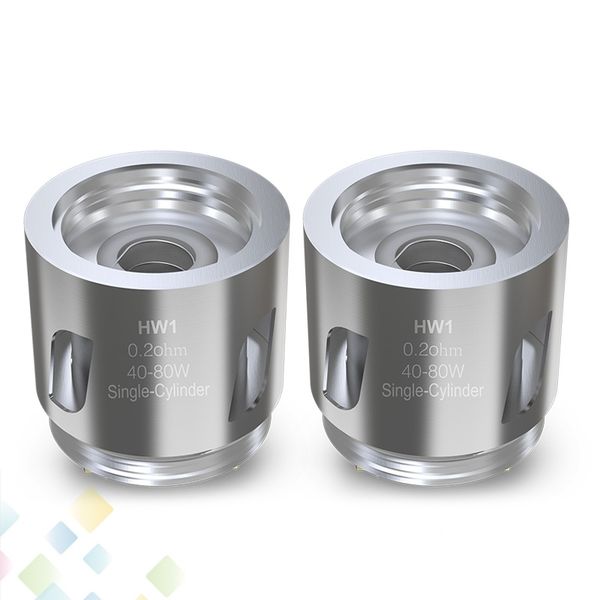 

Orignal ELLO Mini Coil Head 0.2ohm 0.3ohm HW1 HW2 Dual Cylinder Replacement Coils Electronic Cigarette DHL Free