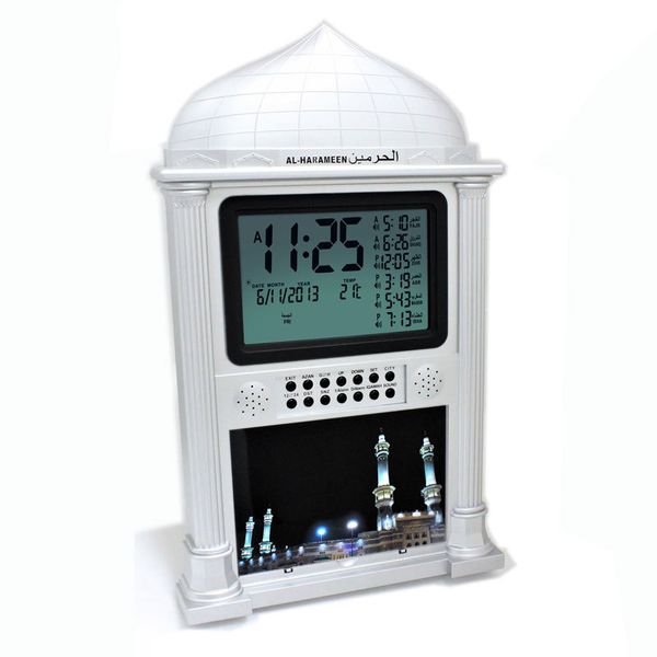 

wholesale-muslim azan prayer clock all prayers full azans 1150 cities super azan clock ng cost