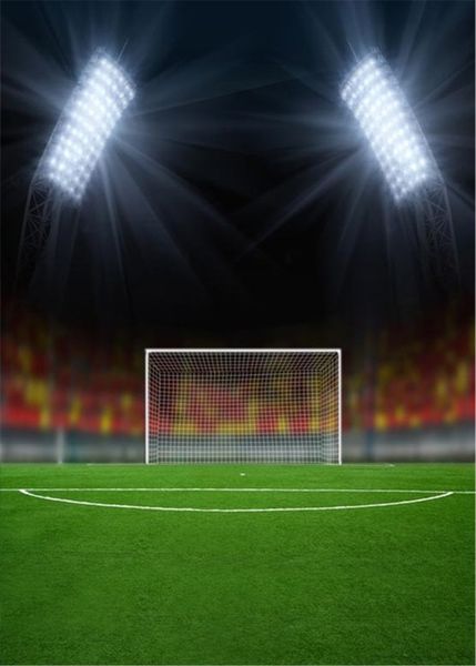 Sportthema-Fußballfeld-Hintergründe für Fotostudio, helle Beleuchtung, grüne Wiese, Kinder, Kinder, Fotografie-Hintergründe, Vinyl