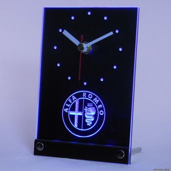 

wholesale-tnc0172 alfa car services table desk 3d led clock