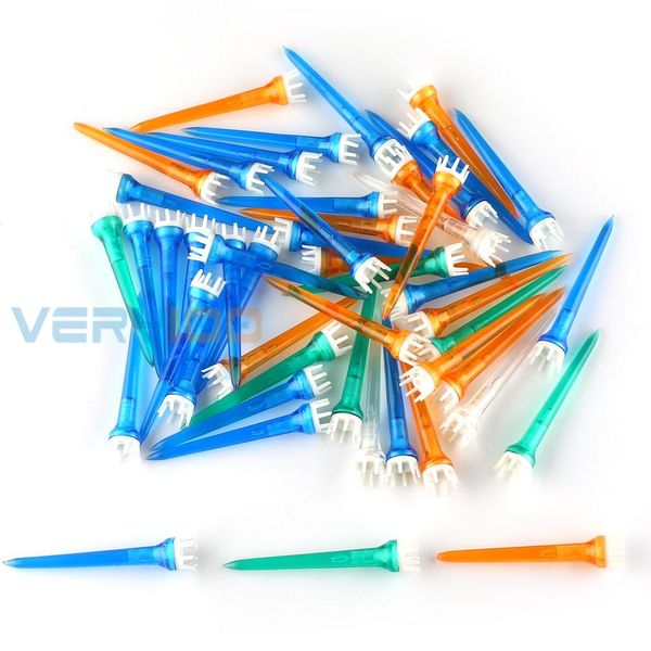 

wholesale- 50pcs/lot assorted plastic crown shape claw cushion golf tees 78mm mixed set golf tools new