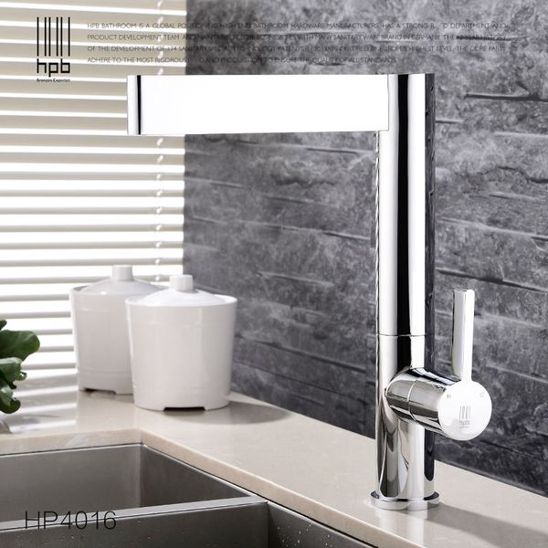 

wholesale- hpb brass kitchen faucet mixer tap deck mounted for sink or basin single handle single hole and cold water hp4016