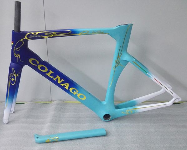 

frame in white, ski blue, gold and blue colnago concept road carbon frame carbon bike frame size xxs,xs,s,m,l,xl bb386 7 colors choice