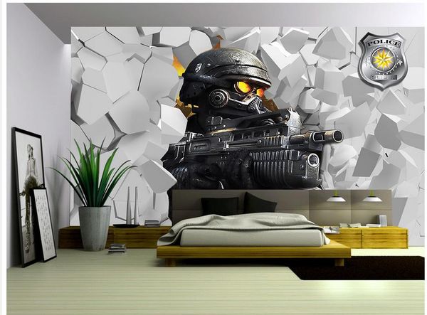 

custom any size future warrior 3d backdrop mural 3d wallpaper 3d wall papers for tv backdrop