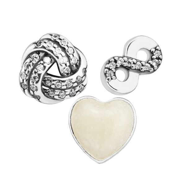 

mother's day gift infinite love petites charm for locket necklace charms fits pandora bracelet sterling silver jewelry making charms