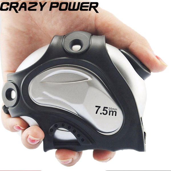 

wholesale- 7.5m*25mm tape measures self lock retractable measuring tapes with hand strap belt clip double-sided measuring tool at2118