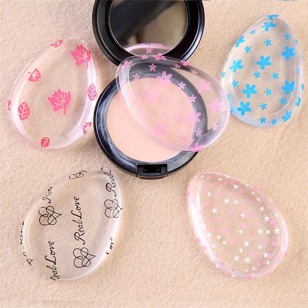 

multi color silica gel applicators face jelly leaf smooth soft flawless beauty foundation cleaning sponge makeup accessories sponges fa032